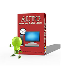 PC AutoTimer software box with main features highlighted